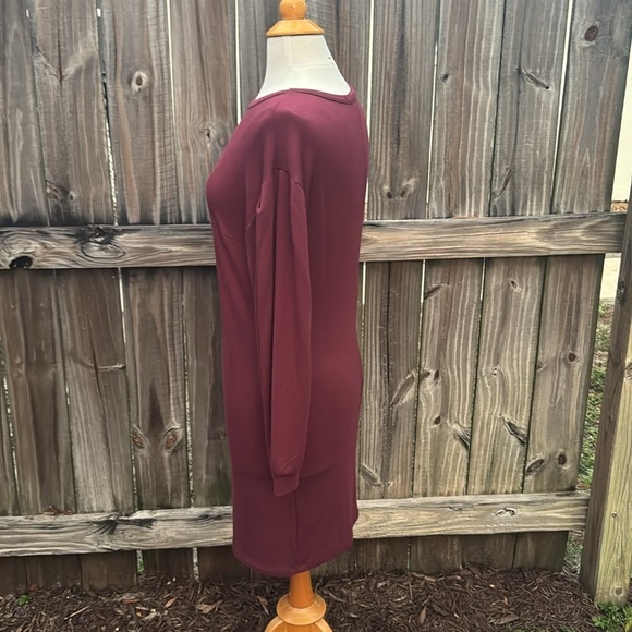 Fraiche by J maroon dress/tunic, size Large - Picture 3 of 4